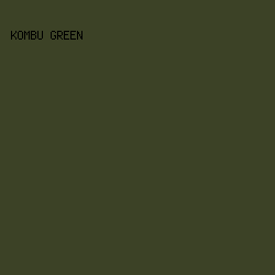 3c4226 - Kombu Green color image preview