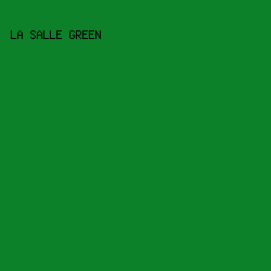 0D8129 - La Salle Green color image preview