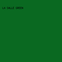0a6921 - La Salle Green color image preview