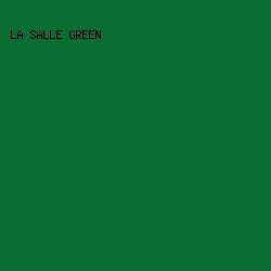 0a6e33 - La Salle Green color image preview