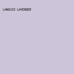CCC5DA - Languid Lavender color image preview