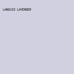 D0D0E1 - Languid Lavender color image preview