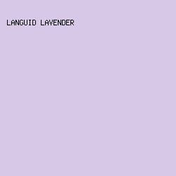 D8C8E8 - Languid Lavender color image preview