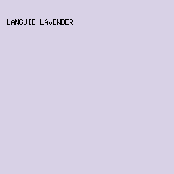 D8D1E6 - Languid Lavender color image preview