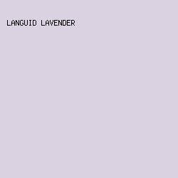 DAD2E0 - Languid Lavender color image preview