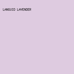 DECBE0 - Languid Lavender color image preview
