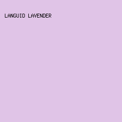 E0C4E7 - Languid Lavender color image preview