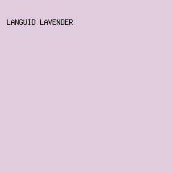e0ccde - Languid Lavender color image preview
