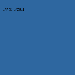 2E67A0 - Lapis Lazuli color image preview