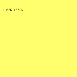 FFFE6C - Laser Lemon color image preview