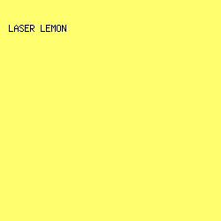FFFE6F - Laser Lemon color image preview