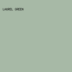 A7B9A6 - Laurel Green color image preview