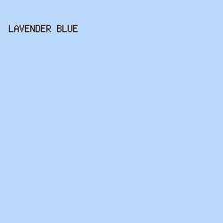 BAD9FC - Lavender Blue color image preview