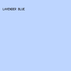 BDD5FF - Lavender Blue color image preview