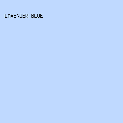 BFD9FF - Lavender Blue color image preview