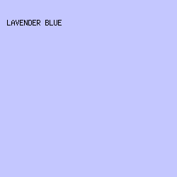 C4C7FF - Lavender Blue color image preview