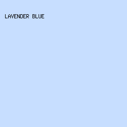 C7DEFF - Lavender Blue color image preview