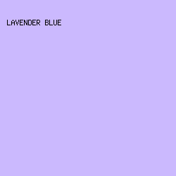 CBB9FE - Lavender Blue color image preview