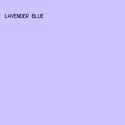 CDC4FF - Lavender Blue color image preview