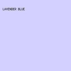 D0CFFF - Lavender Blue color image preview