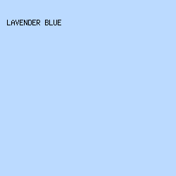 bbdaff - Lavender Blue color image preview