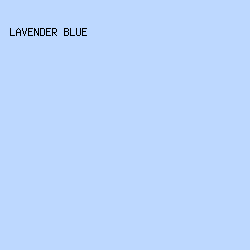 bdd8ff - Lavender Blue color image preview