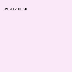 FAE8F8 - Lavender Blush color image preview