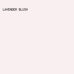 FAEFF0 - Lavender Blush color image preview