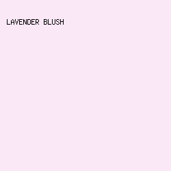 FBE8F7 - Lavender Blush color image preview