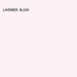 FBF0F6 - Lavender Blush color image preview