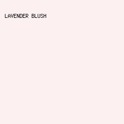 FCF0F1 - Lavender Blush color image preview