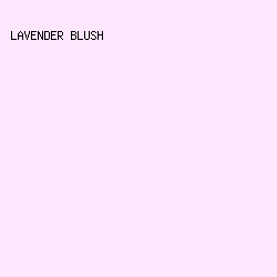 FDE7FF - Lavender Blush color image preview