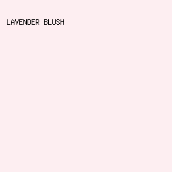 FDEEF1 - Lavender Blush color image preview