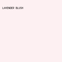 FDF0F2 - Lavender Blush color image preview