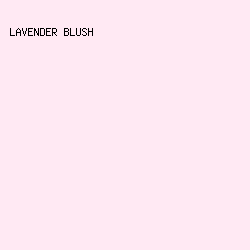 FFE9F3 - Lavender Blush color image preview