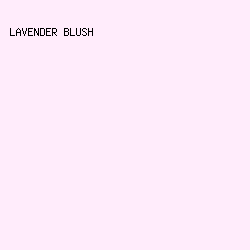 FFECFB - Lavender Blush color image preview