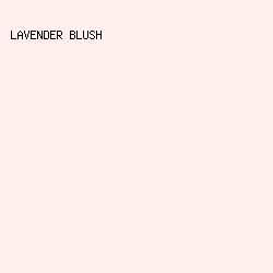 FFEFEF - Lavender Blush color image preview
