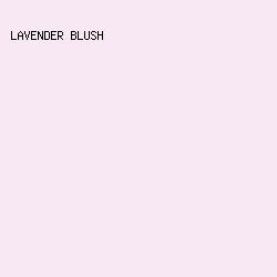 f8e8f3 - Lavender Blush color image preview
