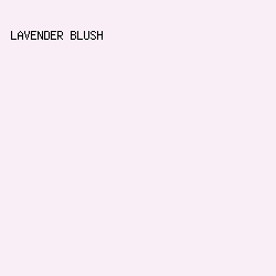f9eef6 - Lavender Blush color image preview
