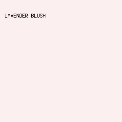 fceff0 - Lavender Blush color image preview