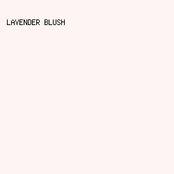 fdf4f3 - Lavender Blush color image preview