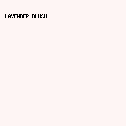fef5f4 - Lavender Blush color image preview