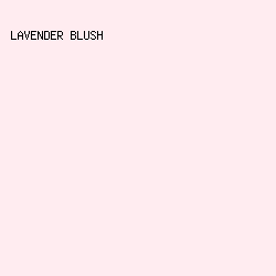 ffecf0 - Lavender Blush color image preview