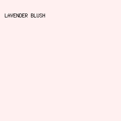 fff0f0 - Lavender Blush color image preview