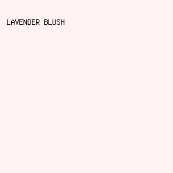 fff3f3 - Lavender Blush color image preview