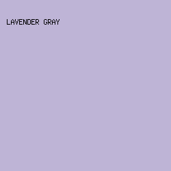 BEB4D6 - Lavender Gray color image preview