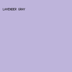 BEB4DB - Lavender Gray color image preview