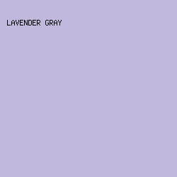C0B9DD - Lavender Gray color image preview