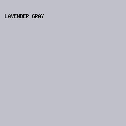 C0C0CB - Lavender Gray color image preview