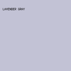 C2C2D5 - Lavender Gray color image preview